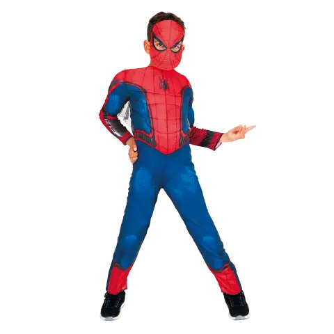 Costume Spider-Man Deluxe per Bambini - Taglia M - 5/6 anni