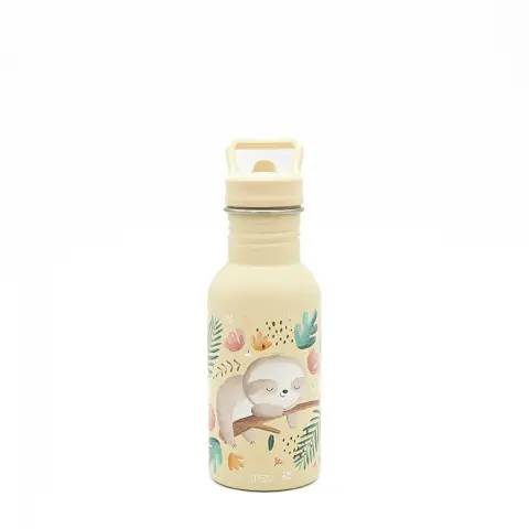 500 Ml Stainless Steel Water Bottle - Sloth Gnawy