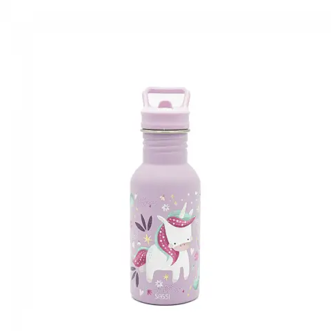 500 Ml Stainless Steel Water Bottle - Unicorn Sparkly