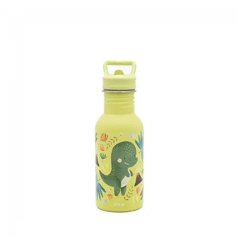 500 Ml Stainless Steel Water Bottle - Dinosaur Cracky