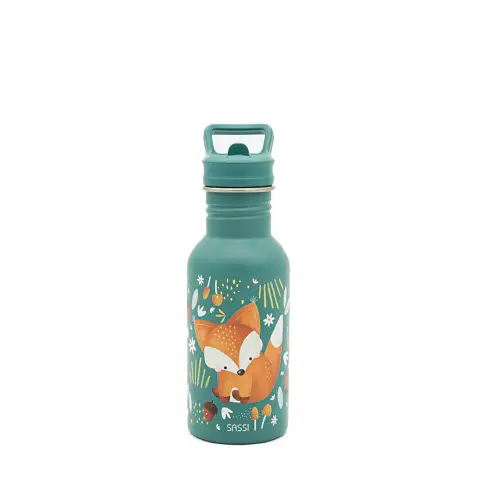 500 Ml Stainless Steel Water Bottle - Crunchy Fox