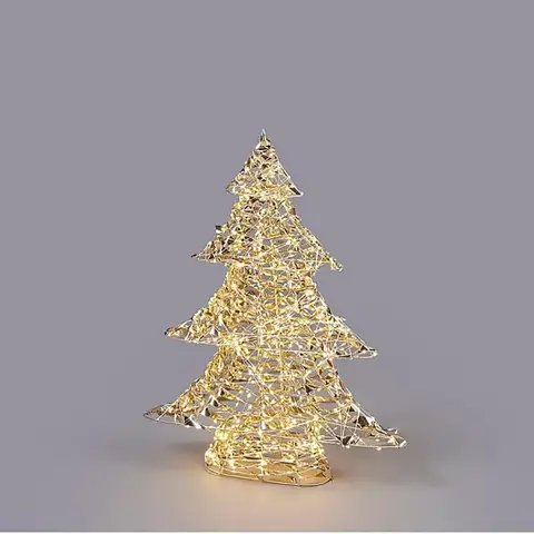 Illuminated Christmas Tree with 720 Micro LEDs in Metal