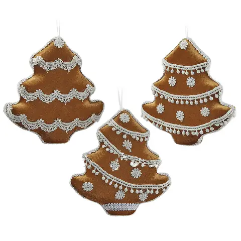 Pine Marzipan Decoration 3 Assortment. H.15 Cm - pack 3 pcs