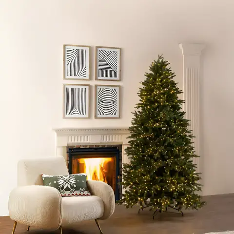 Crystal Pine Christmas Tree 2,500 Miniled 240x139 Cm