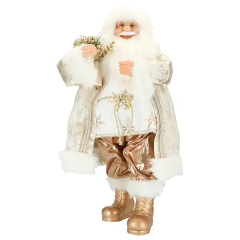 Golden Santa Claus figurine 60 cm