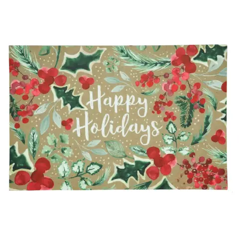 Christmas Rubber Doormat 60x40cm