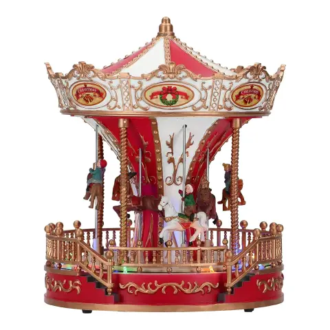 Animated Christmas Carousel - 28 cm