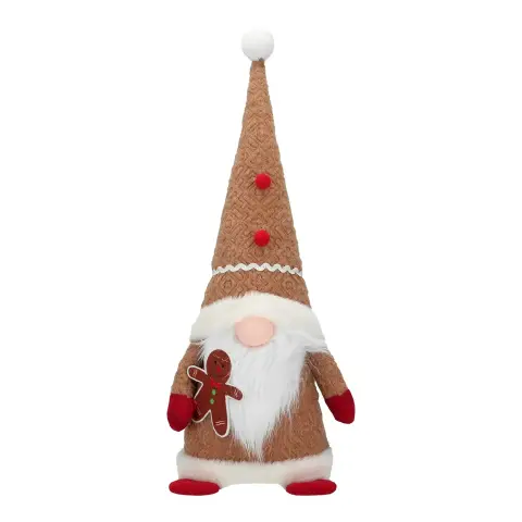 Sitting Gingerbread Gnome 50cm