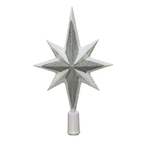 Puntale Albero Natale Glitter Pearl