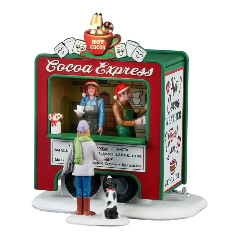 Cocoa Express Two Piece Illuminated Kiosk Set