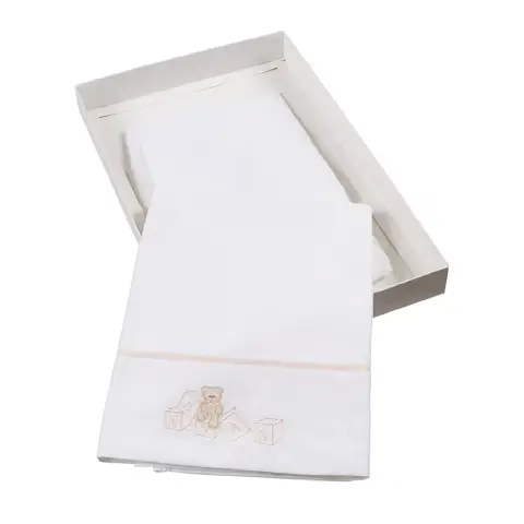 Set Lenzuola Carrozzina Dadini Rosa 3 Pezzi