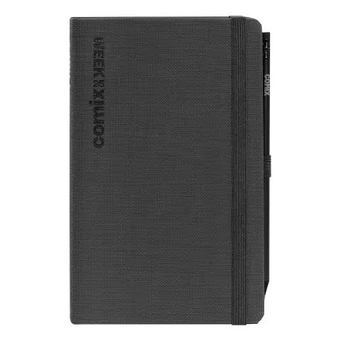 Comix Weekly Planner Large 12 Months Black TX With Pencil