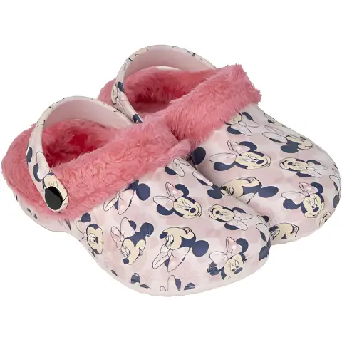 Pantofole in Pile Rosa Minnie Taglia 32/33