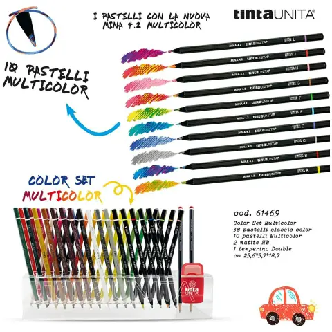 Tinta Unita Color Set Multicolor Pastelli
