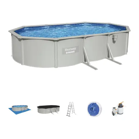 Set Piscina Fuori Terra Ovale Hydrium 610x366x122 cm 19.929L