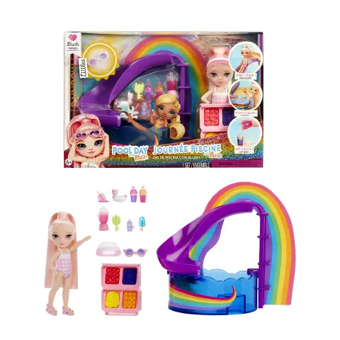 Rainbow High Littles Pool Day con Blush – Playset Spumeggiante!