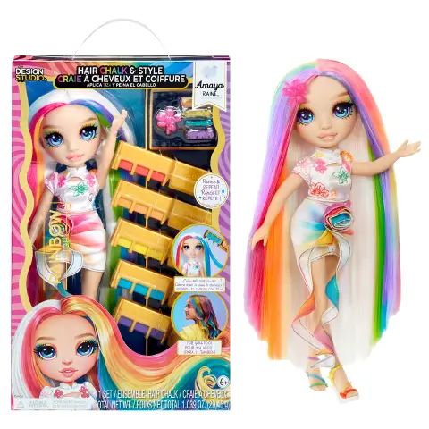 Rainbow High Hair Chalk & Style Doll - Amaya (Rainbow)