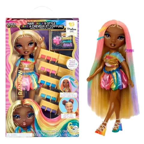 Rainbow High Hair Chalk & Style Doll - Meline (Gold)