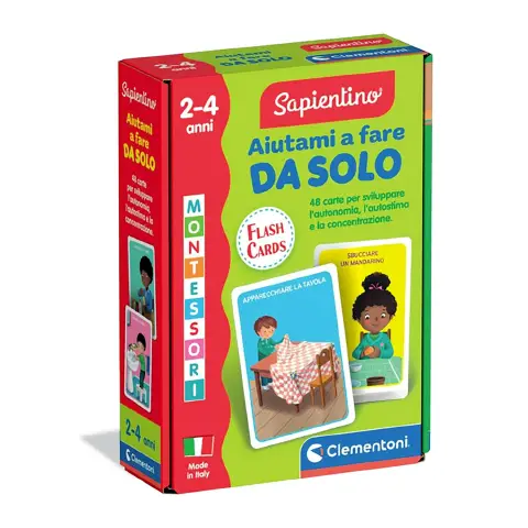 Sapientino Montessori Flashcards - Aiutami A Fare Da Solo