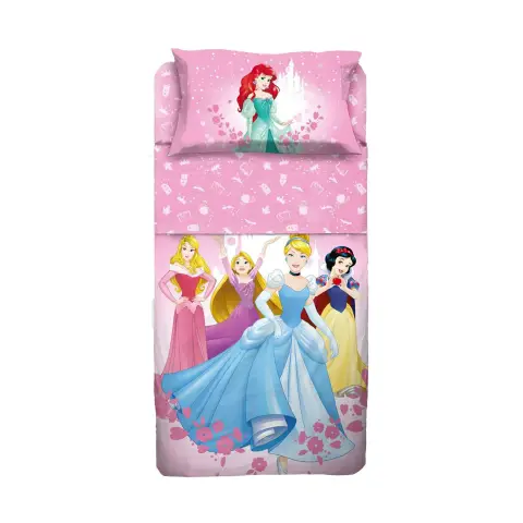 Completo Con Lenzuolo Copriletto 1 Piazza Principesse Disney