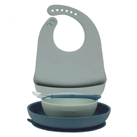 Set Pappa Silicone 4 Pezzi Verde