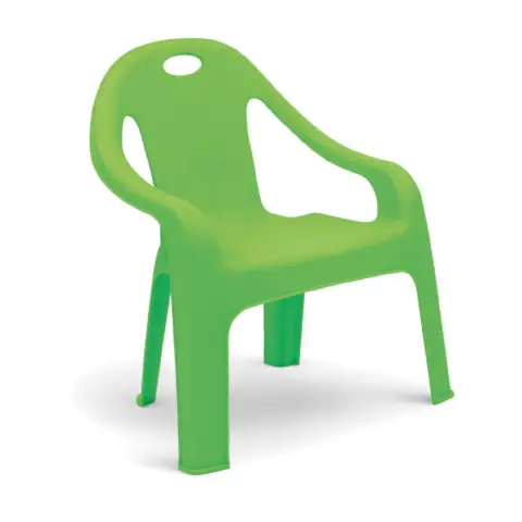 Sedia per Bambini in Plastica Monoblocco per Esterni, Impilabile, Colori Assortiti - confezione 4 pz