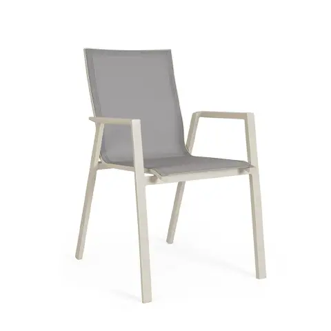 Sedia Isacco Con Braccioli Krion Pelican