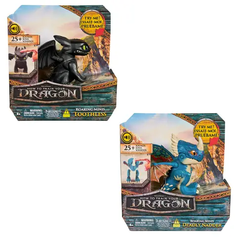 Dragons Mini Draghi Interattivi 9 cm – Con Suoni e Sensori Touch Assortiti