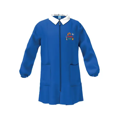 Grembiule Bambino Scuola Zip Game Blu 7 Anni