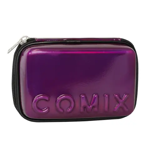 Astuccio Scuola Comix Maxi Zip Viola con Corredo Completo