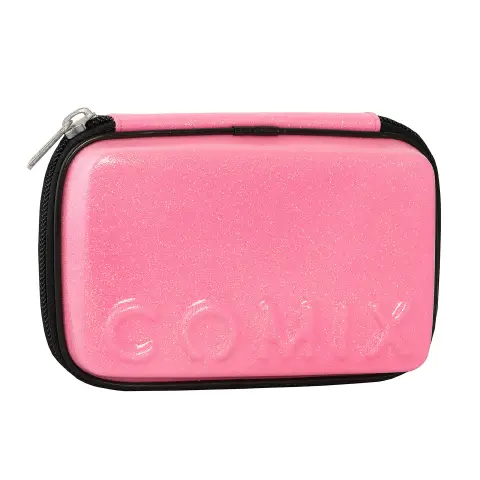 Astuccio Scuola Comix Maxi Zip Rosa Glitter con Corredo Completo