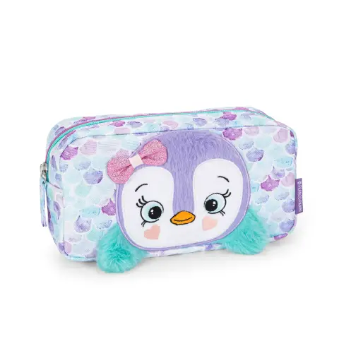 Portatutto Mofu Mofu Pinguino – Astuccio Fluffy con Zip