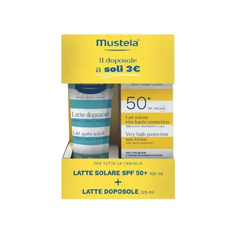 Bipack Latte Solare SPF 50 100 ml e Latte Doposole 125 ml