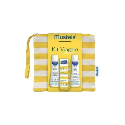 Kit Viaggio Gel Doccia, Latte Solare SPF 50, Latte Doposole