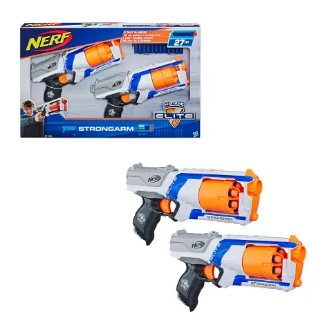 Nerf N-Strike Elite Strongarm - Blaster con 6 Dardi Portata 27 m - Ora a un Prezzo Super Scontato!