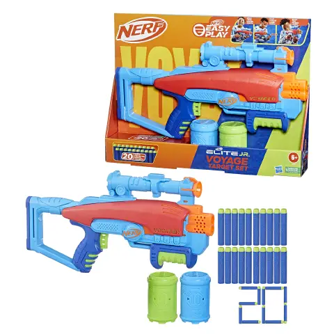 Nerf Elite 2.0 Jr Voyage Target Set - Blaster con Bersaglio