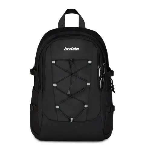 Zaino Scuola Backpack Invict-act Plus Plain Grs Jet Black