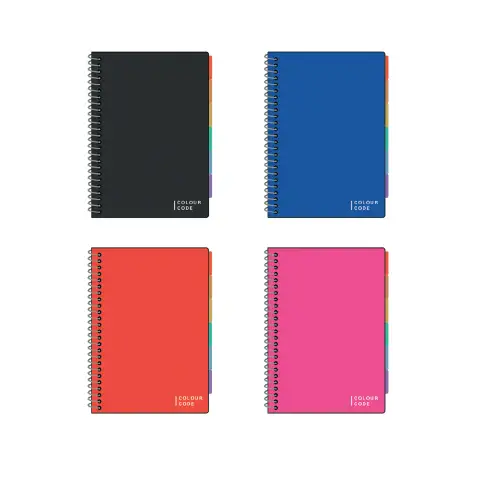 Quaderno Ppl Project Spiralato Ppl con Divisori Rigatura 1r - confezione 12 pz