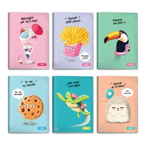Funny Girl Quaderno A4 Maxi 104/80 Rigatura 1r - confezione 10 pz