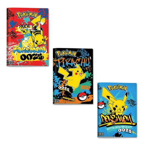 Pokemon Quaderno A4 Maxi 96/100 Rigatura C - confezione 10 pz