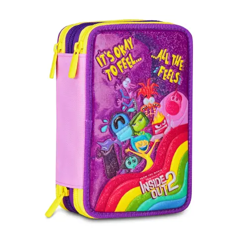Inside Out 2 Universal Mood Astuccio Scuola 3 Zip