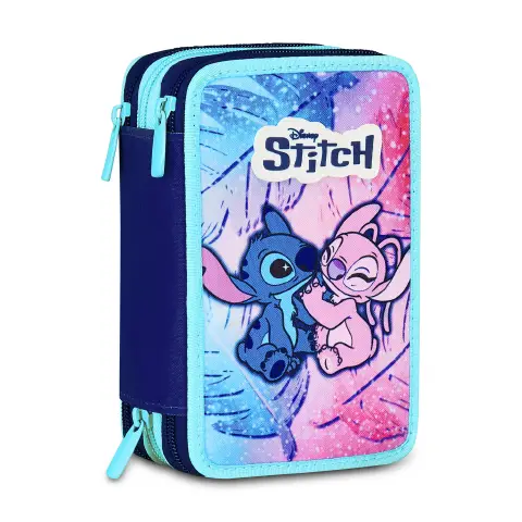 Lilo & Stitch Astuccio Scuola 3 Zip
