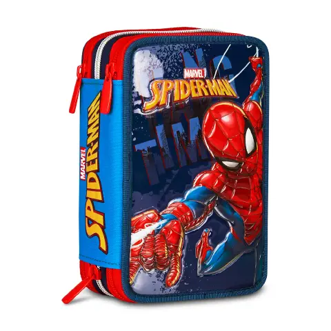 Spider-man Hang Time Astuccio Scuola 3 Zip