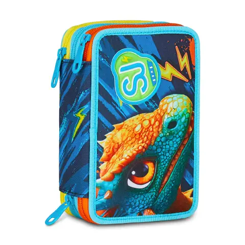 Sj Gang Dragon Glide Astuccio Scuola 3 Zip