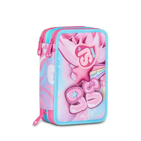 Sj Gang Plushy Rabbit Astuccio Scuola 3 Zip