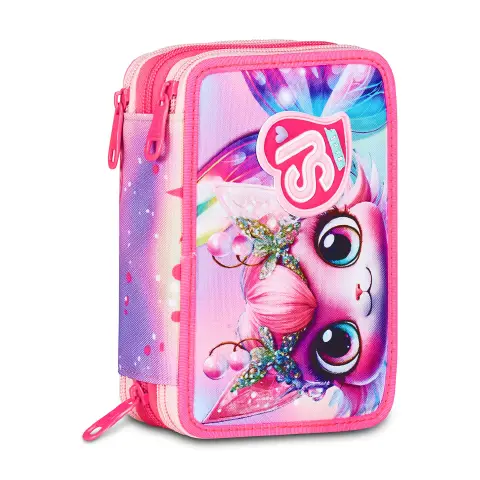Sj Gang Cat Led Astuccio Scuola 3 Zip
