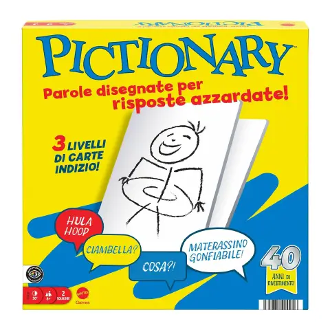 Mattel Games - Pictionary, Gioco Da Tavolo Per Tutta La Famiglia