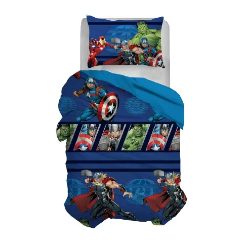 Parure Copripiumino Avengers 1 Piazza in Cotone + Federa – Disney Ufficiale