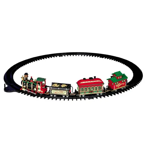 Treno Natale Yuletide Express Lemax con Luci e Suoni – 16 Pezzi