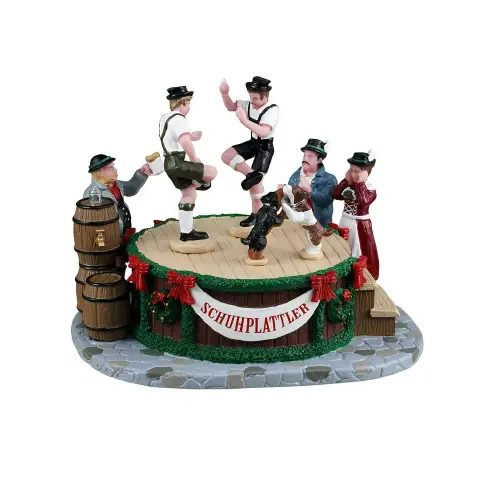 Lemax Leapin' Lederhosen 2025 – Danza Bavarese in Miniatura